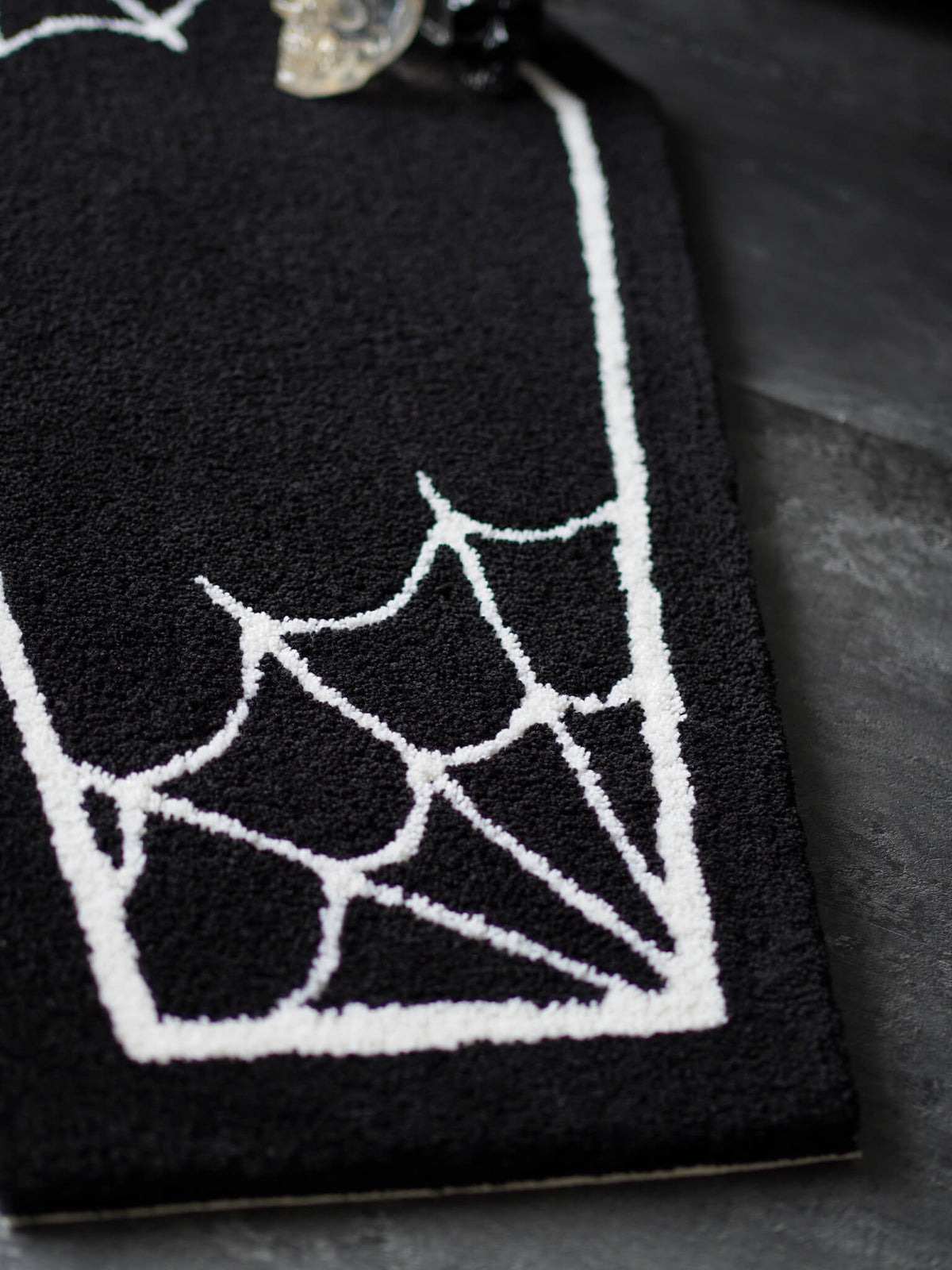 Cobweb Coffin Rug