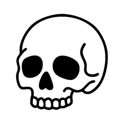 Driven by Subculture: A skull icon symbolizing our roots in tattoo culture, heavy music, and underground aesthetics.