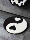 Yin Yang Heart Mini Rug