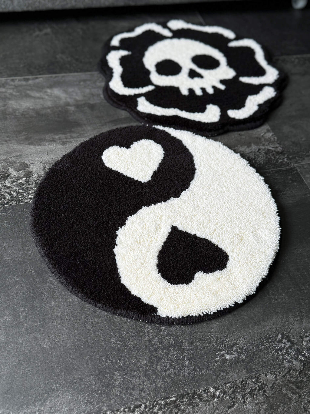 Yin Yang Heart Mini Rug