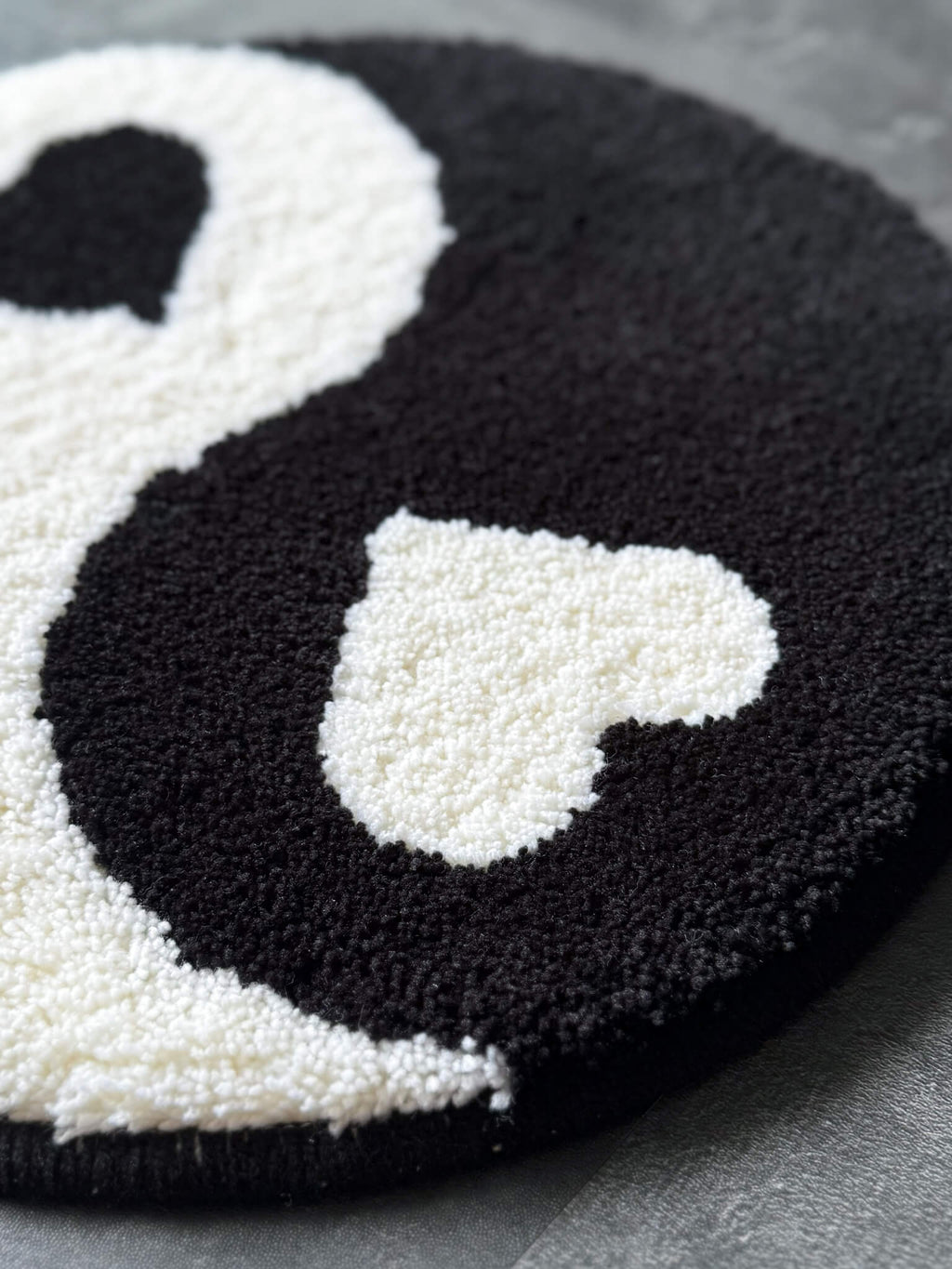 Yin Yang Heart Mini Rug