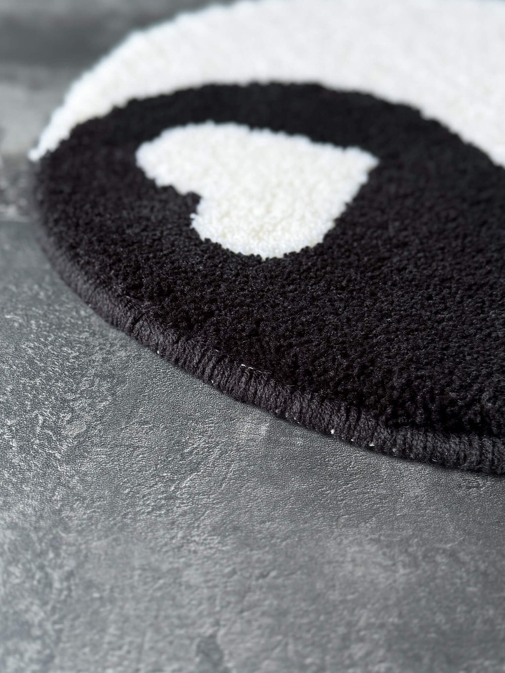 Yin Yang Heart Mini Rug